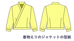 画像2: 着物えりのジャケットの型紙　レディース
