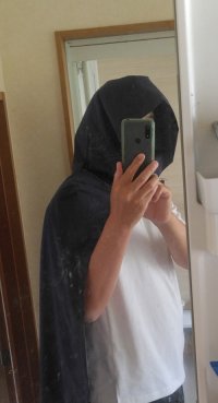 フード付きストレートマント　投稿者：スネイル様