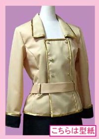 【無料】コードギアス アッシュフォード学園女子制服などに使えるジャケットの型紙
