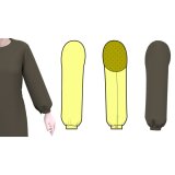 簡単ビショップスリーブの型紙　(そでのみです）