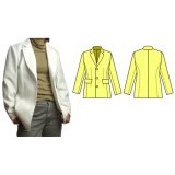 男性キャラクターの雰囲気を出したい女性の為の男装用テーラードジャケットの型紙　レディース