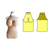 バストつきホルターネックの型紙【委託商品】レディース　婦人Mサイズのみ
