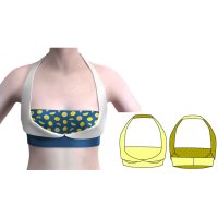 えり付きビキニトップの型紙　お代はSNS投稿かシェアで！