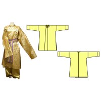 大歌袍もどきの型紙　フリーサイズ