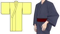 コスプレ用紳士用長着（浴衣）