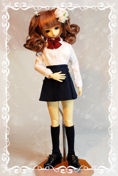 画像1: ボックスプリーツスカートの型紙　少女用 (1)
