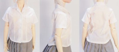 画像1: 開襟シャツの型紙　少女用