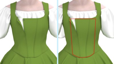 画像1: ボディスの型紙 お代はSNS投稿かシェアで!