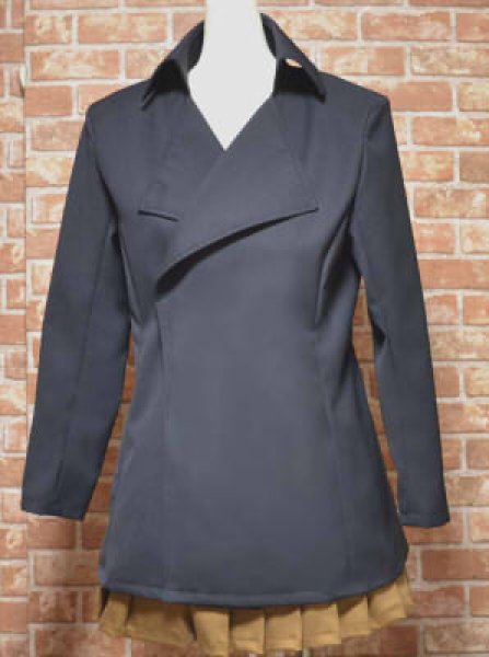 画像4: ナポレオンカラーのコートの型紙　レディース (4)