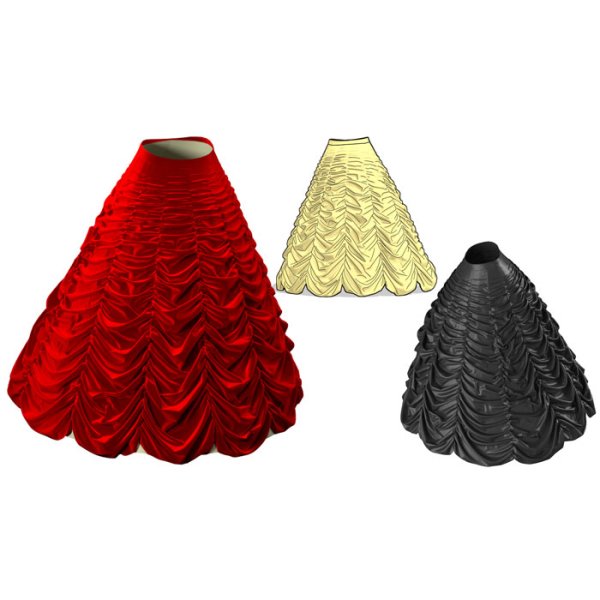 画像1: 横ドレープのスカートの型紙　お代はSNS投稿かシェアで！ (1)