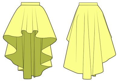 画像2: ロングテールスカートの型紙　レディース